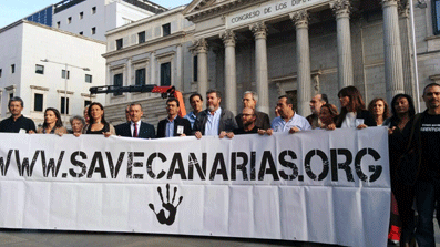 Ir a Las 5 ONG ecologistas se suman al acto en Madrid contra las prospecciones de Repsol en Canarias