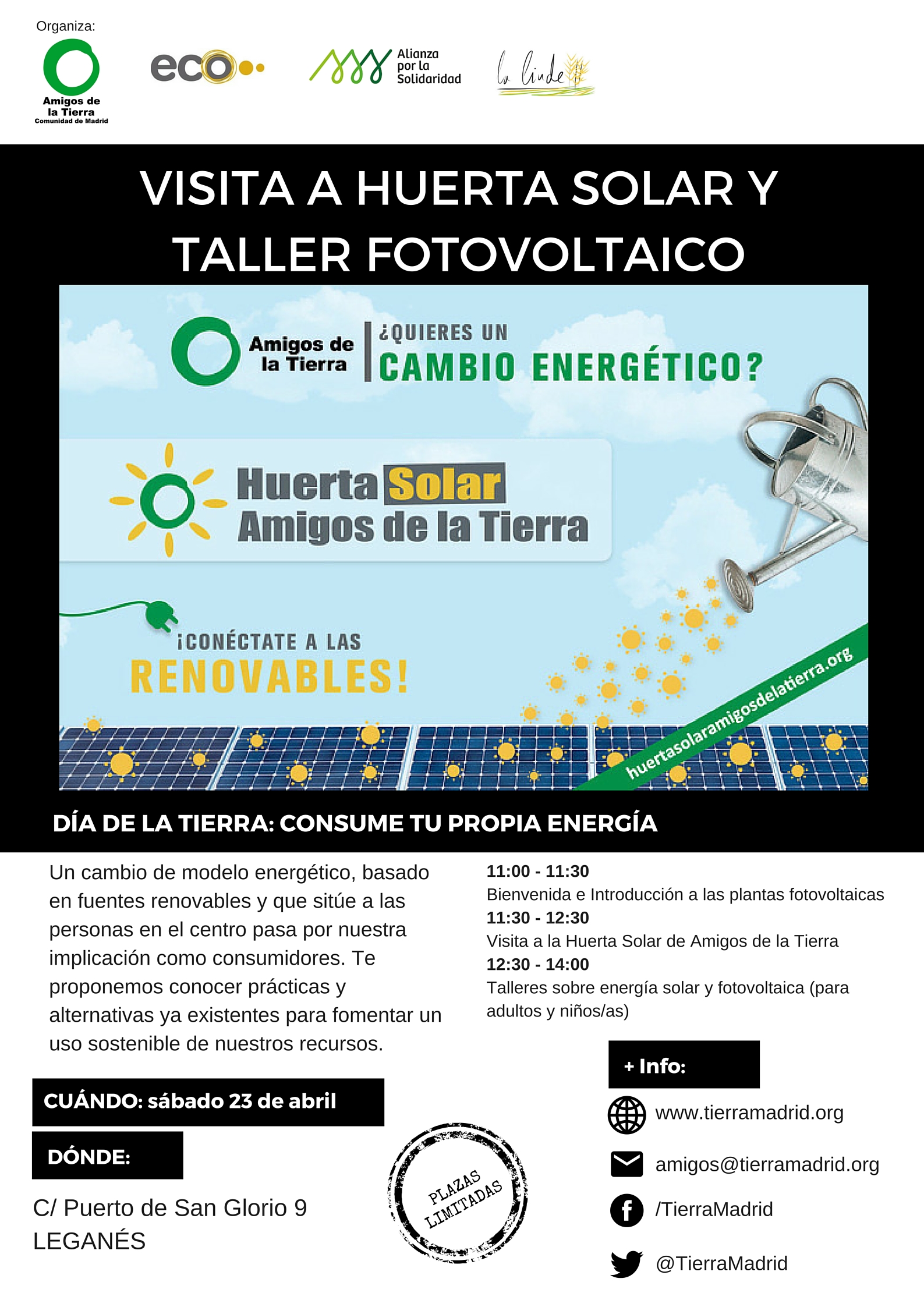 Ir a Madrid: Visita a Huerta Solar y Taller Fotovoltaico