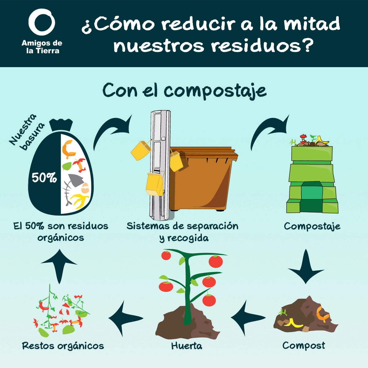 ¿Cómo reducir a la mitad nuestros residuos? Amigos de la