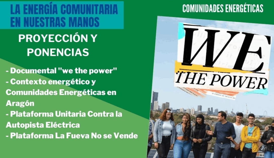 Ir a Cinefórum «We the power» sobre Comunidades Energéticas – Aragón