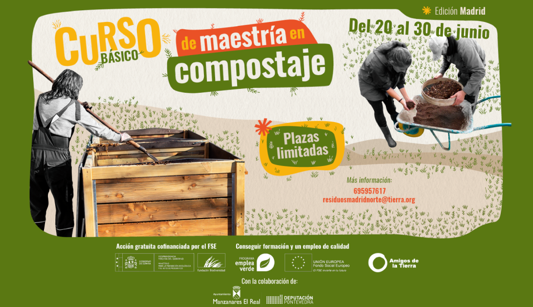 Ir a Empezamos los cursos básicos de maestría en compostaje en Madrid