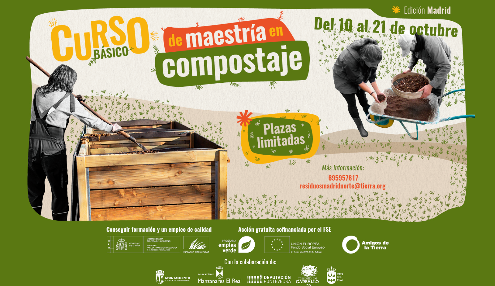 Ir a Nuevo curso básico de maestría en compostaje en Madrid